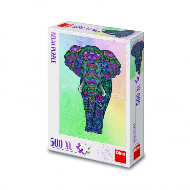 Puzzle Relaxare Elefant XL Dino 500 piese