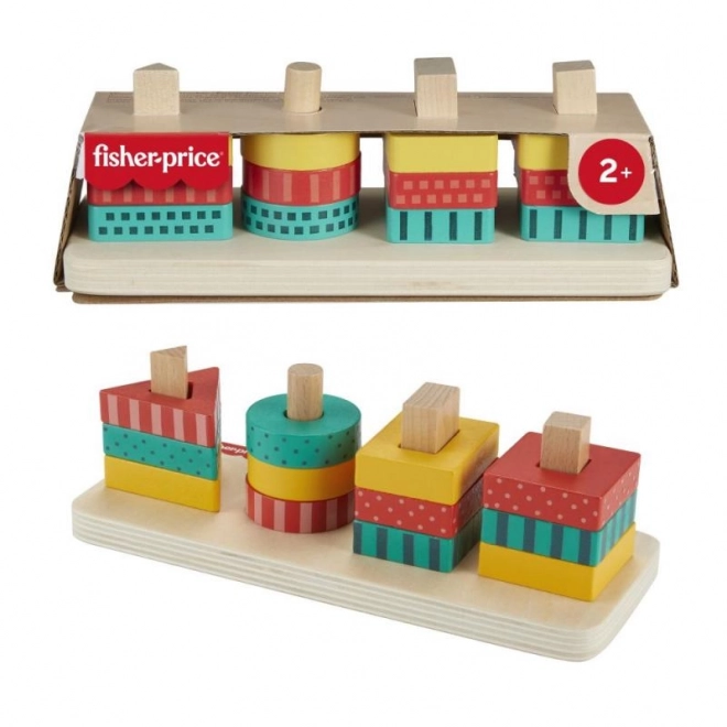 Puzzle din lemn forme Fisher-Price