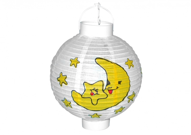 Lampion 20cm luna și stele cu baterie