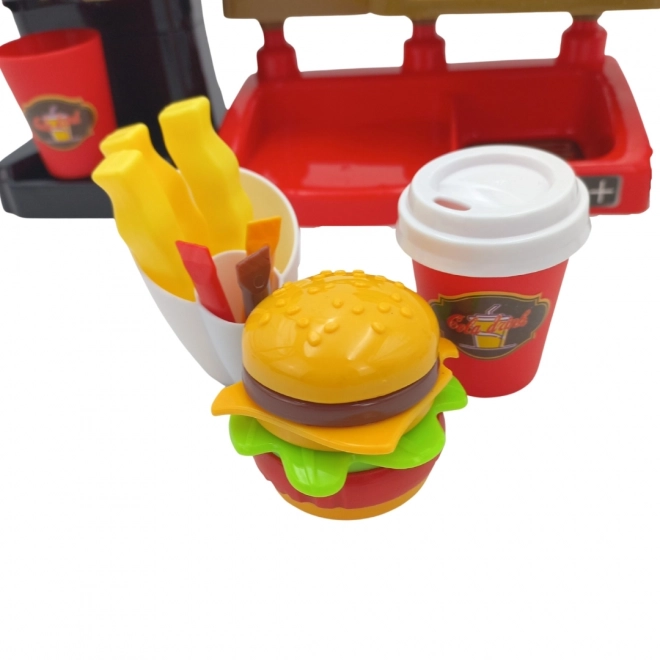 Set Fast Food XXL cu Casă de Marcat și Distribuitor Băuturi