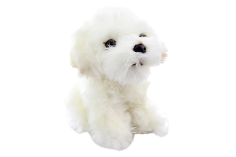 Jucărie de pluș câine maltez eco-friendly 18 cm