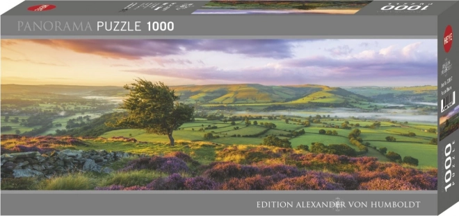 Puzzle panoramic Purpurovii infloriri 1000 piese