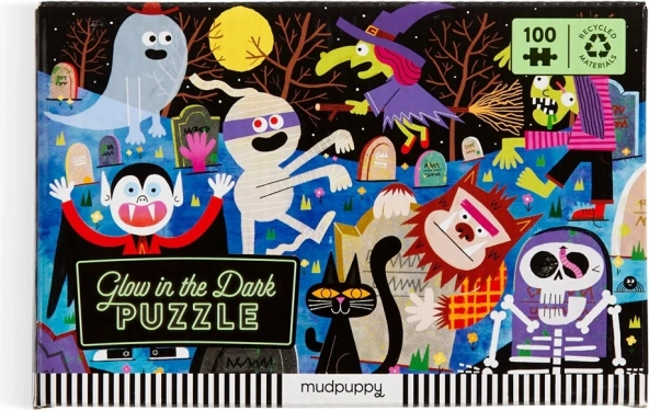 Puzzle Mudpuppy Castel bântuit strălucește în întuneric