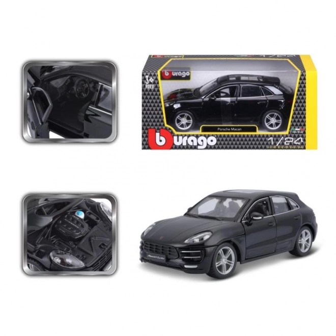 Porsche Macan negru 1:24 de la Bburago