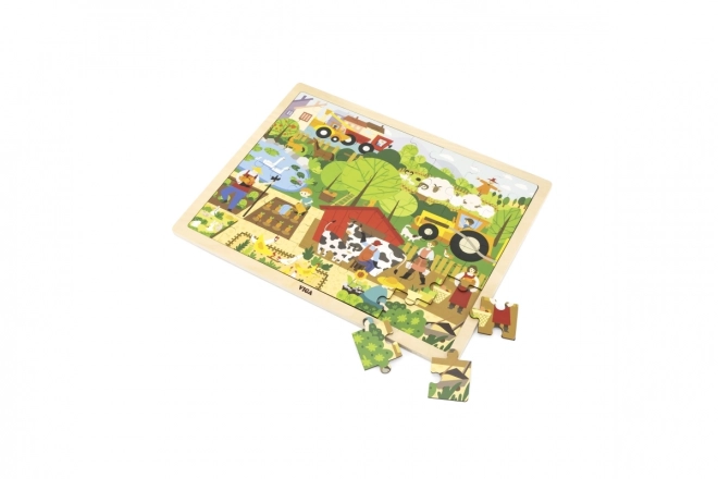 Puzzle lemn cu tema Ferma