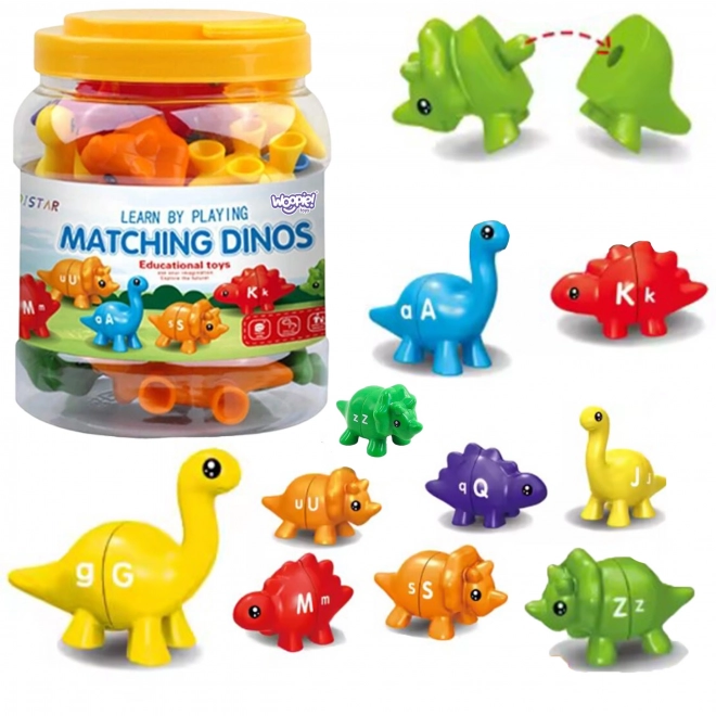 Zest educativ litere și culori Dinozauri Montessori