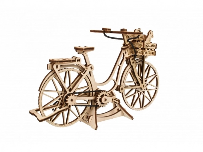 Puzzle mecanic din lemn 3D bicicleta olandeză de la Ugears