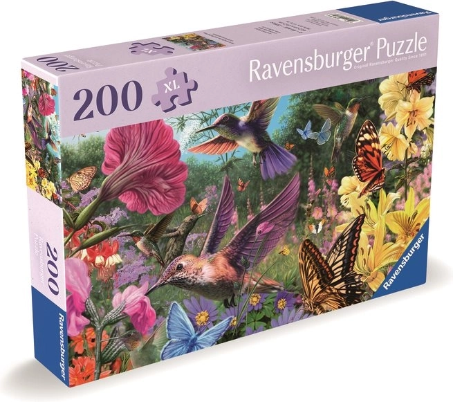 Puzzle lumea colibri și fluturi 200 piese