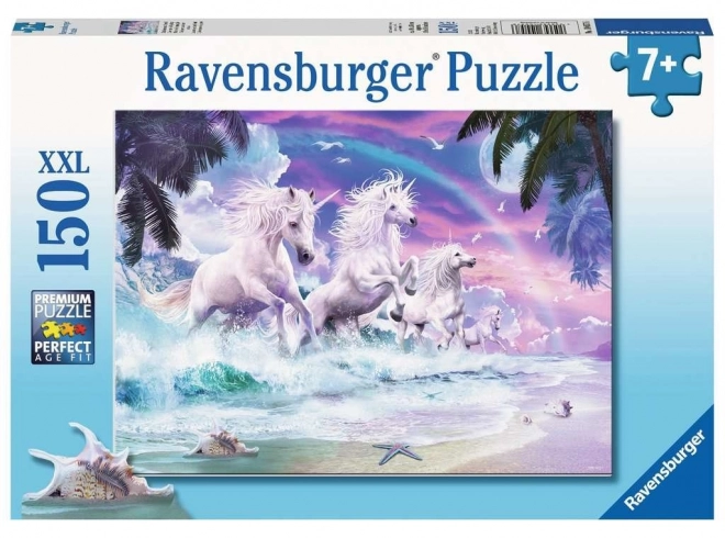 Puzzle Unicorns on the Beach XXL 150 Piese RAVENSBURGER