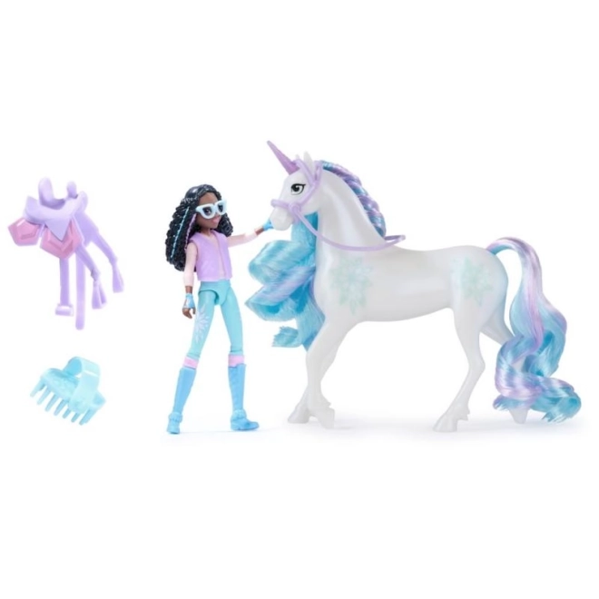 Set figurine Layla și Fulg de la Unicorn Academy