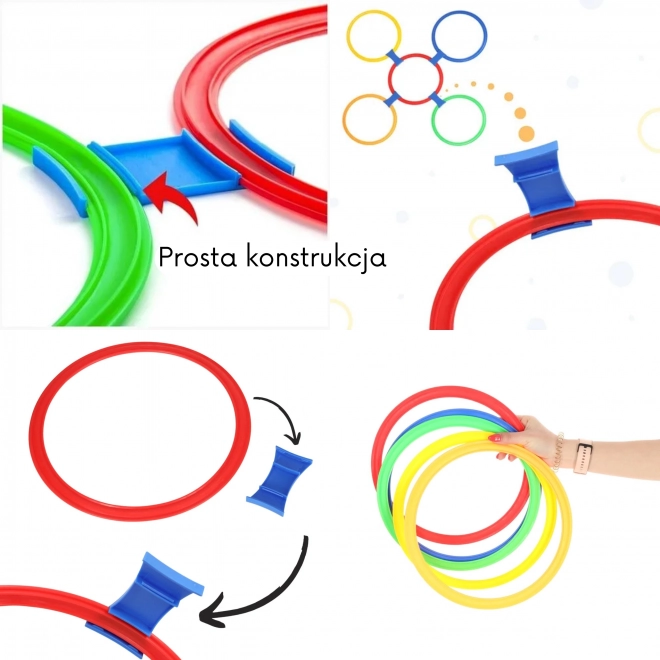 Set de cercuri pentru sărit Woopie Sada 10 buc