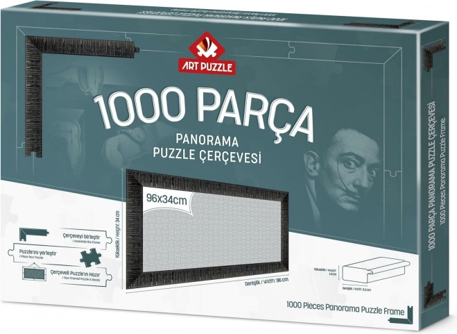 Ramă pentru puzzle 96x34 cm negru