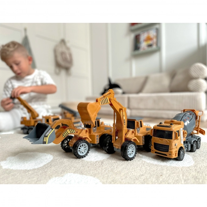 Set mare de mașini de construcții Woopie
