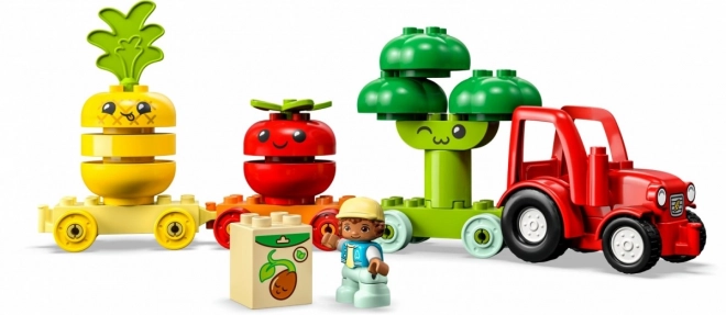 Tractorul cu legume și fructe LEGO DUPLO