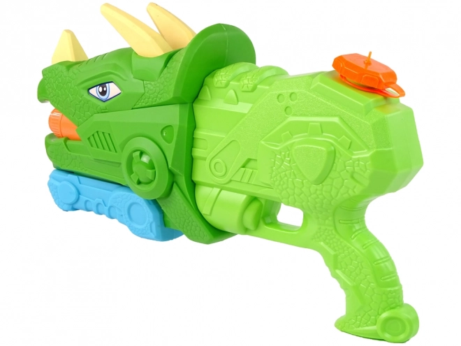 Pistol cu apă triceratops dinozaur verde