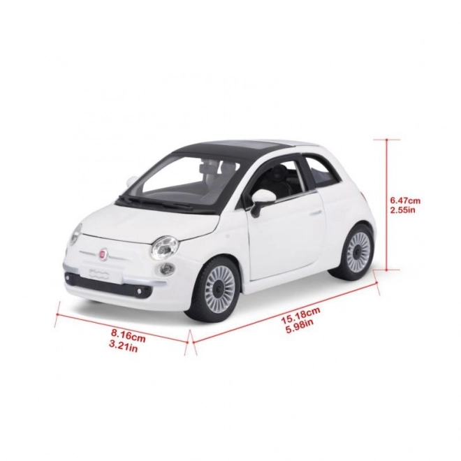 Model metalic Fiat 500 Bburago