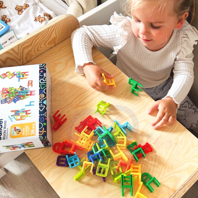 Joc de îndemânare Scaune Echilibrate 36 buc