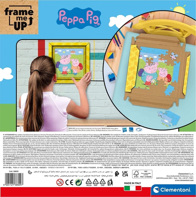 Puzzle cu Ramă 60 piese Peppa Pig