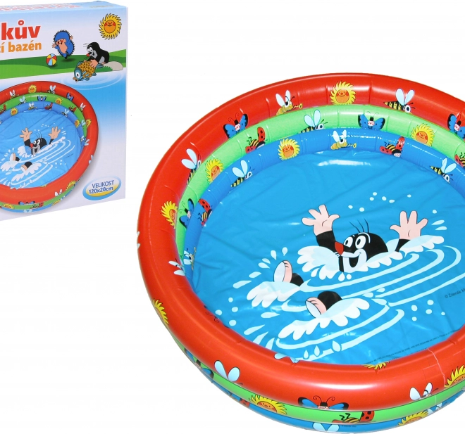 Piscina gonflabilă pentru copii cu motivul Krteček