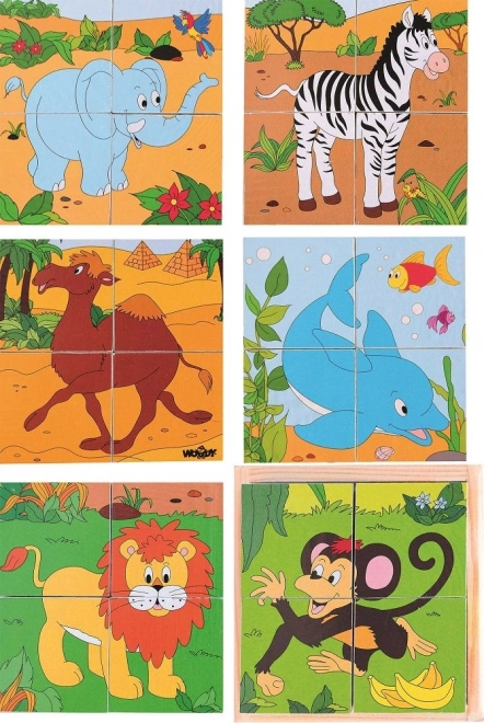 Puzzle Cuburi Zoo