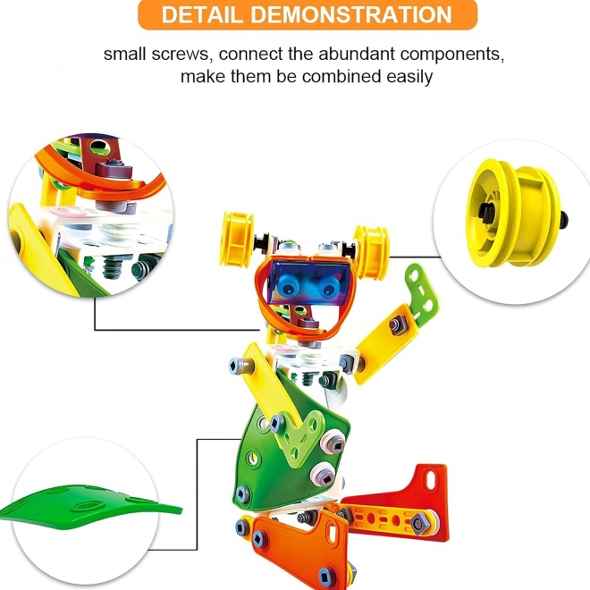 Woopie construcții set vehicule STEM 163 piese