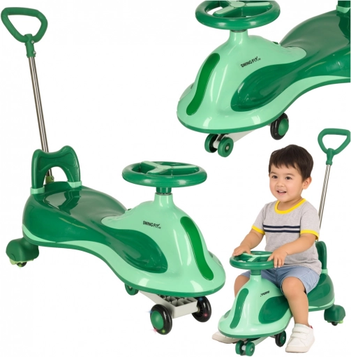 Jucărie verde de călărie Swing Fix pentru copii