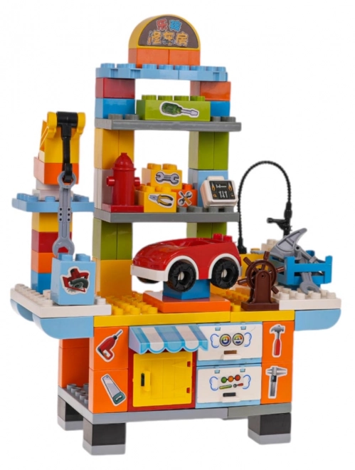 set de construcție atelier auto copii 110 piese