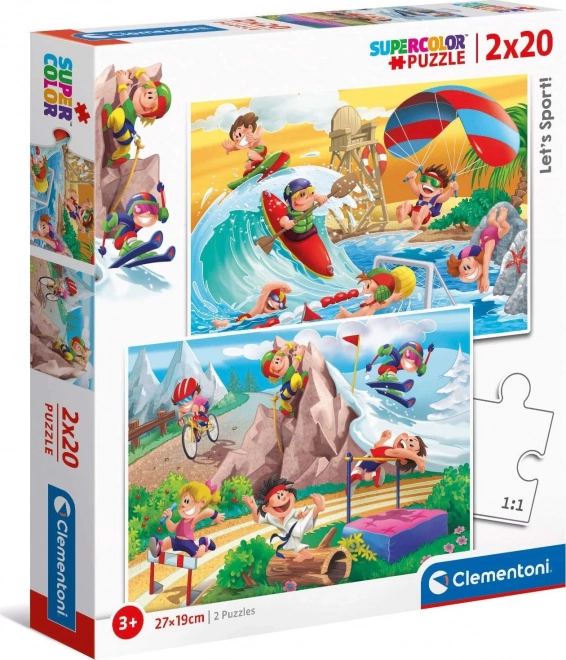 Puzzle Clementoni 2x20 piese - Sportiv