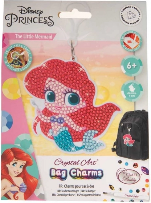 Pandantiv Crystal Art Mica Sirenă
