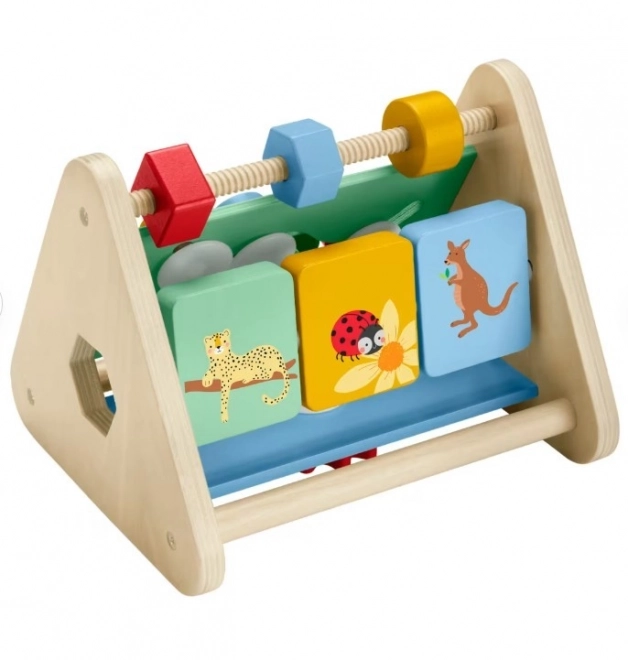 Triunghi activ din lemn Fisher-Price pentru copii