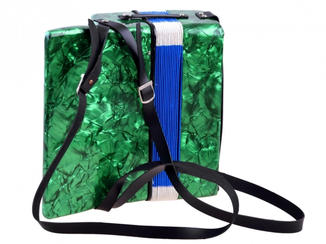 Mare acordeon muzical pentru copii Harmonia – Verde