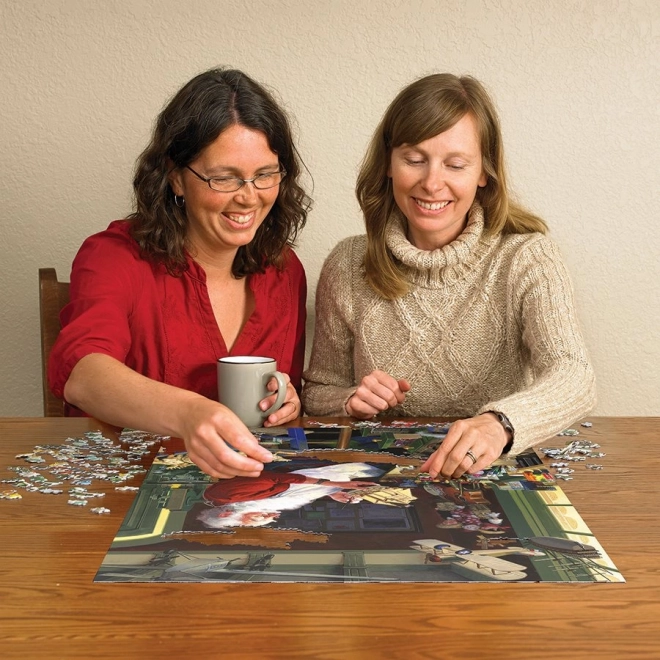 puzzle cobble hill atelierul de Crăciun 500 de piese