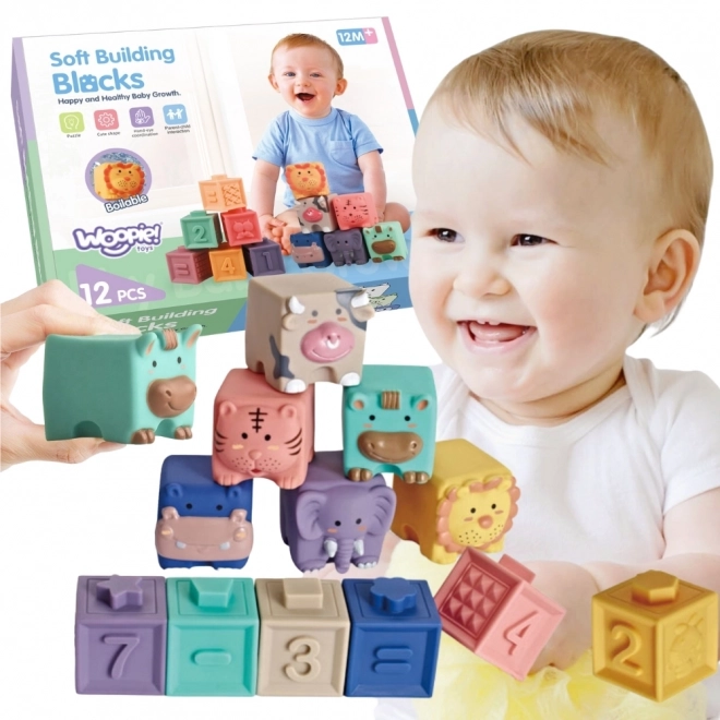 Set de cuburi senzoriale Woopie pentru copii