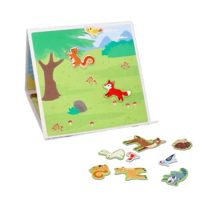 Puzzle magnetice animale din pădure