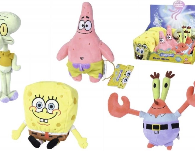 Spongebob – figurină de pluș 20 cm (4 modele)