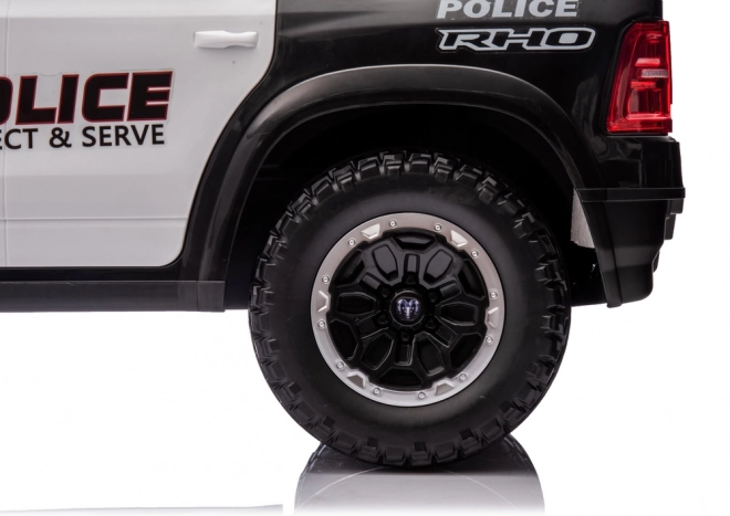 Mașină Electrică pentru Copii Dodge Ram Poliție Negru
