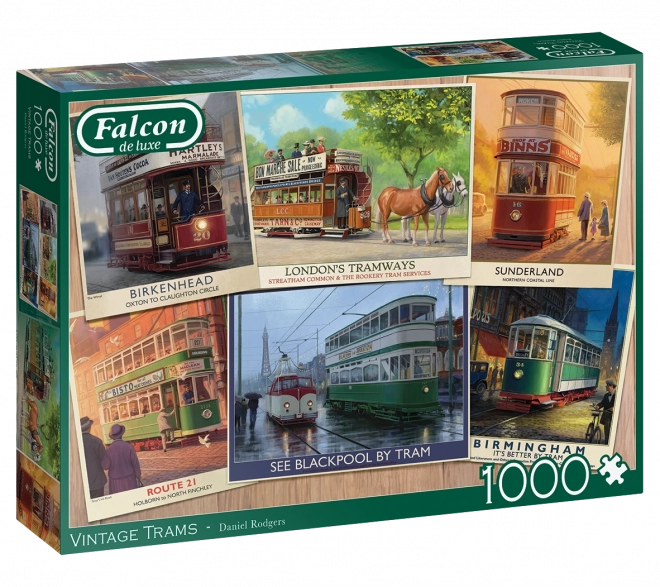 Puzzle tramvaie istorice 1000 piese