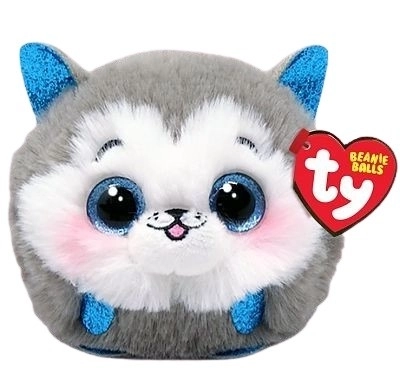 Jucărie de pluș TY Beanie Balls Husky gri