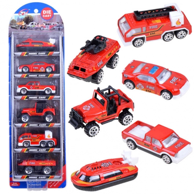 Set 6 mașinuțe metalice mix vehicule – gardian