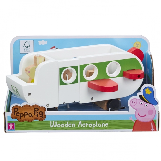 Avion de lemn Peppa Pig