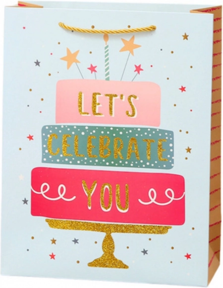 Pungă cadou Happy Birthday 23 x 18 x 10 cm