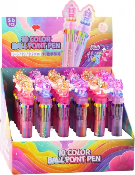 Pix automat multicolor Unicorn pentru copii 10 în 1