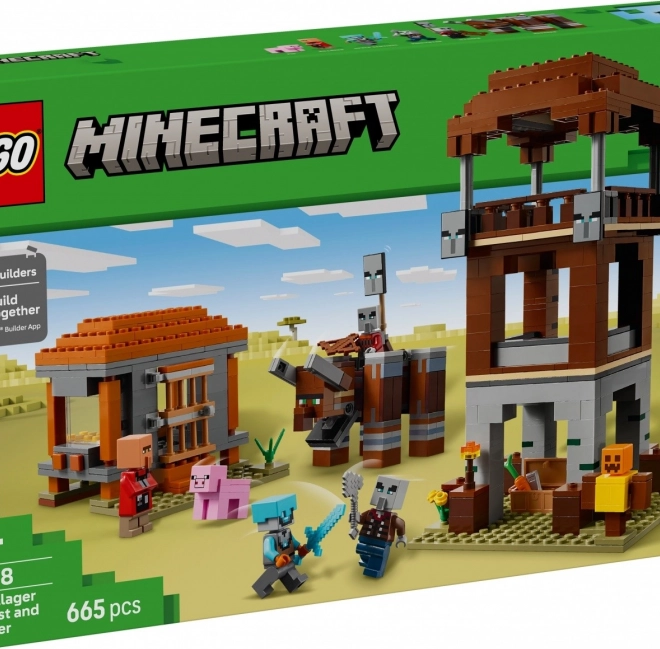 Cărămizi LEGO Minecraft Ascunzătoarea Tâlharilor și Devastatorilor