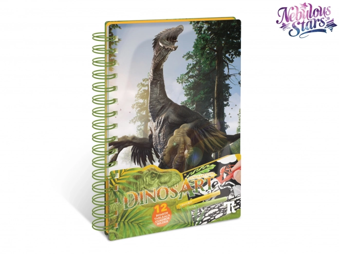 Carte de colorat din catifea DinosArt