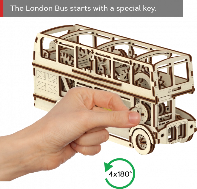 Puzzle 3D Autobuz Londonez