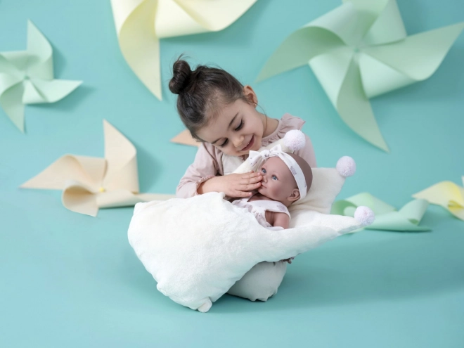 Llorens NEW BORN fetiță păpușă realistă cu corp din vinil