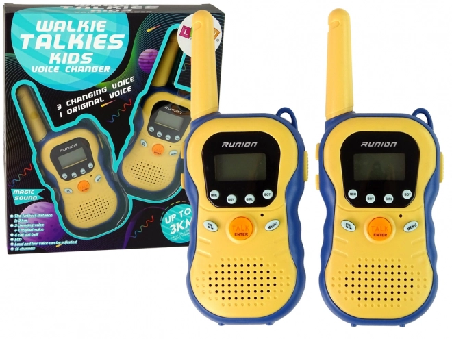 Walkie Talkie pentru copii galben