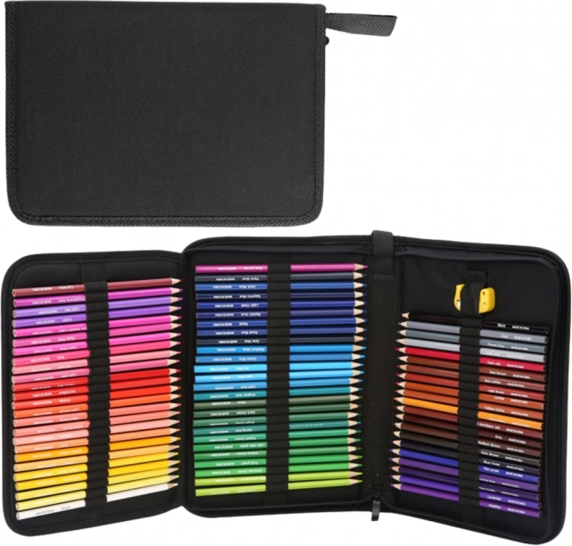 Set de creioane colorate în etui practic 72 buc