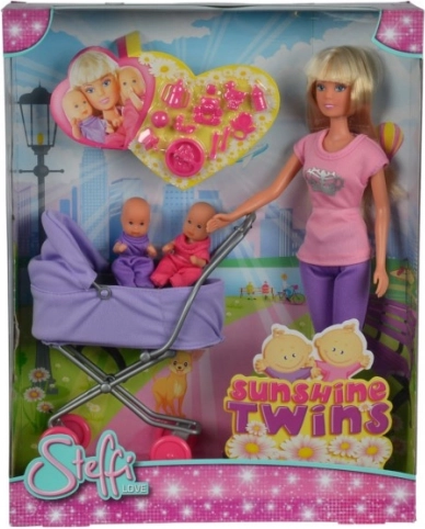 Steffi Love păpușă cu cărucior tip landou – mov