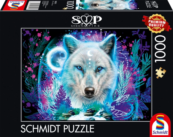 Puzzle Schmidt Neon: Lupul Polar 1000 Piese